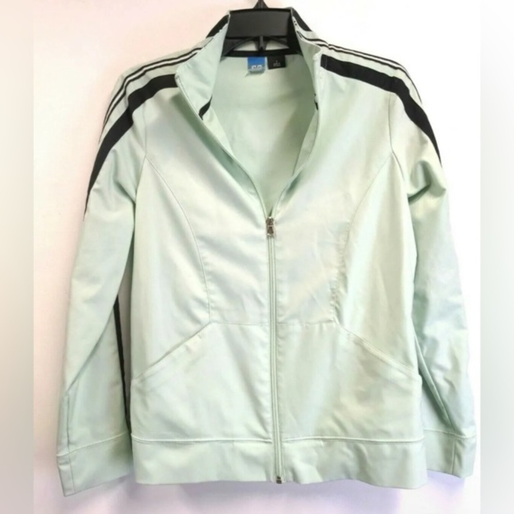 SJB Active Womens XL Jacket Mint Green Sports Activewear Zip Pockets